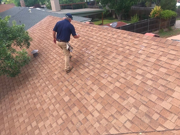 Professional roof inspection by Compass Roofing Services in San Antonio, TX